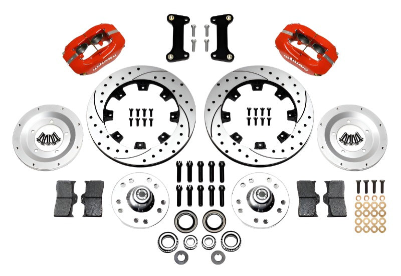 Wilwood Forged Dynalite Front Kit 12.19in Drilled Red 82-92 Camaro//Firebird Wilwood