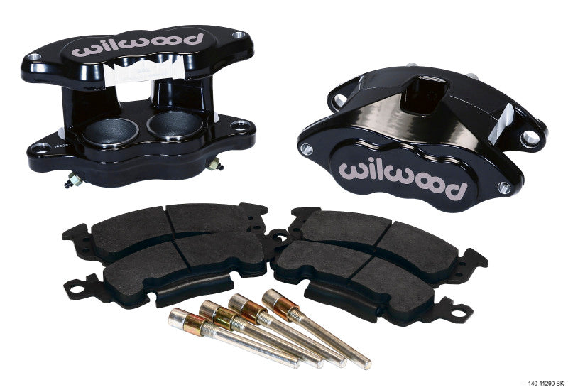 Wilwood D52 Front Caliper Kit - Black Pwdr 2.00 / 2.00in Piston 1.28in Rotor - Black Ops Auto Works