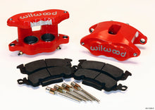 Load image into Gallery viewer, Wilwood D52 Front Caliper Kit - Red 2.00 / 2.00in Piston 1.28in Rotor - Black Ops Auto Works