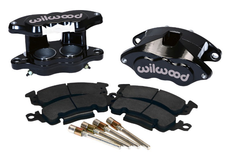 Wilwood D52 Front Caliper Kit - Black Pwdr 2.00 / 2.00in Piston 1.04in Rotor - Black Ops Auto Works