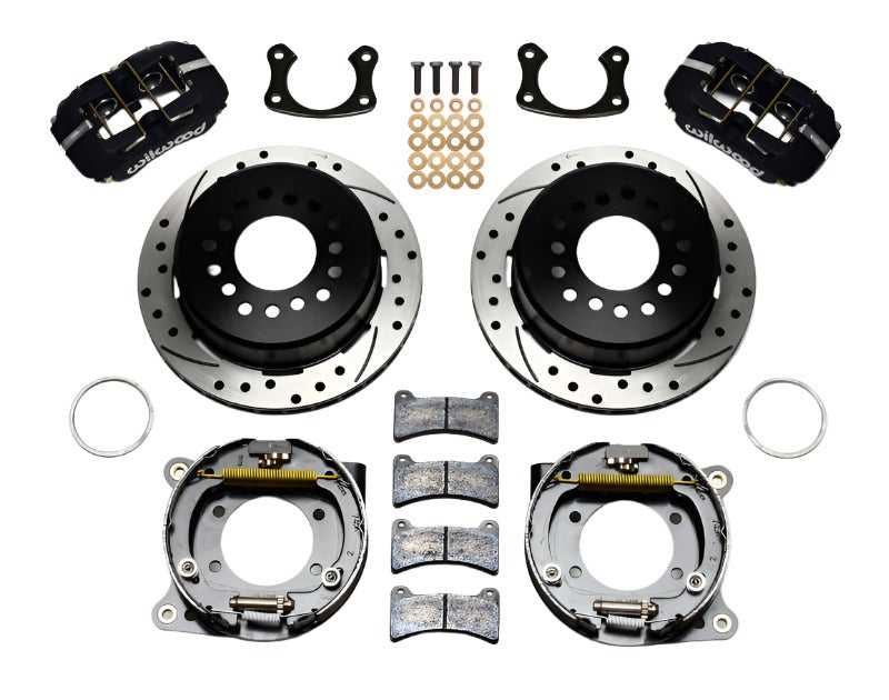 Wilwood Dynapro Low-Profile 11.00in P-Brake Kit Drilled New Big Ford 2.50in Offset - Black Ops Auto Works