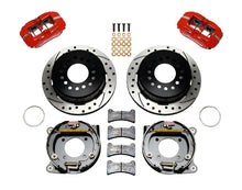 Load image into Gallery viewer, Wilwood Dynapro Low-Profile 11.00in P-Brake Kit Drill-Red Chevy 12 Bolt 2.75in Off w/ C-Clips - Black Ops Auto Works