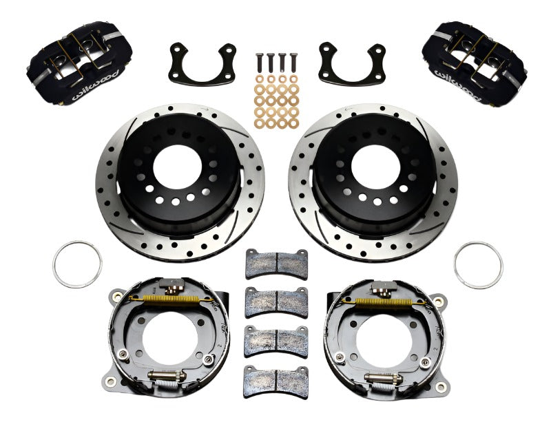 Wilwood Dynapro Low-Profile 11.00in P-Brake Kit Drilled Small Ford 2.50in Offset-Big Brake Kits-Wilwood