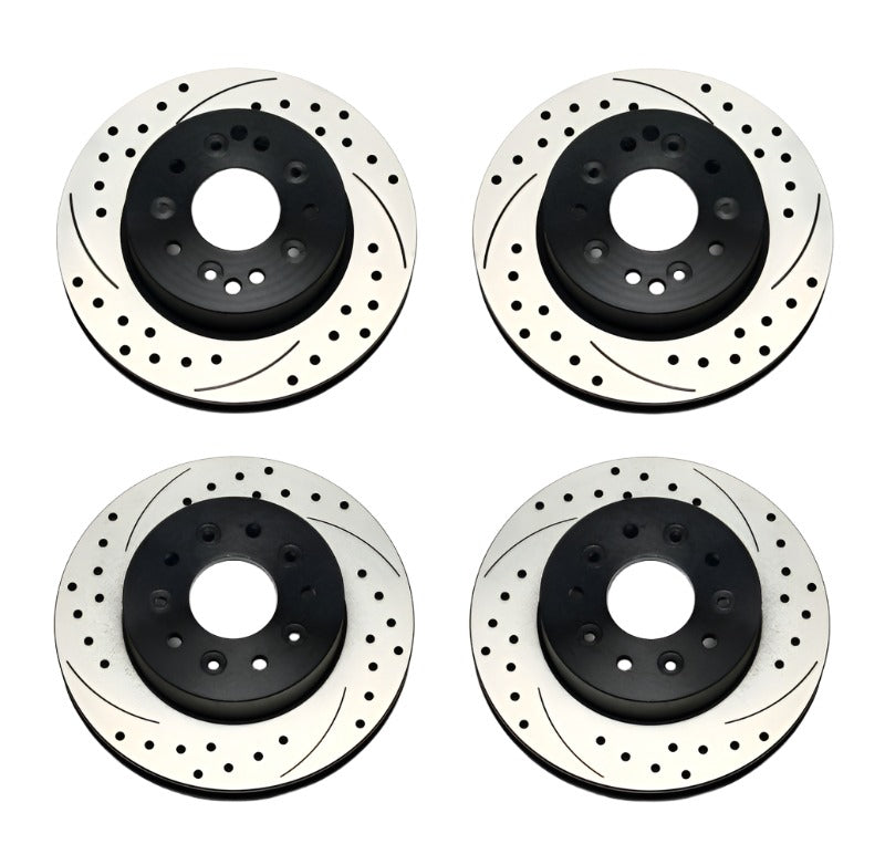 Wilwood Rotor Kit Front/Rear-Drilled 65-82 Corvette C2/C3 (1Pc Rotors) - Black Ops Auto Works