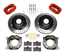 Load image into Gallery viewer, Wilwood Forged Dynalite P/S Park Brake Kit Drill-Red Impala 59-64 / Corvette 57-62-Big Brake Kits-Wilwood