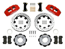 Load image into Gallery viewer, Wilwood Dynapro 6 Front Hat Kit 12.19in Drilled Red 2011 Fiesta - Black Ops Auto Works