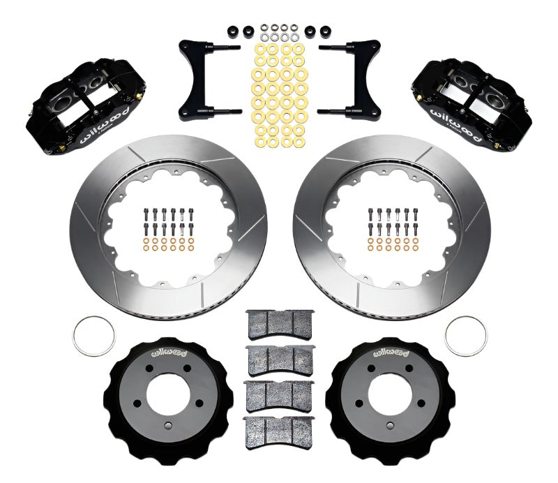 Wilwood Narrow Superlite 6R Front Hat Kit 14.00in 93-96 Mazda RX7 - Black Ops Auto Works