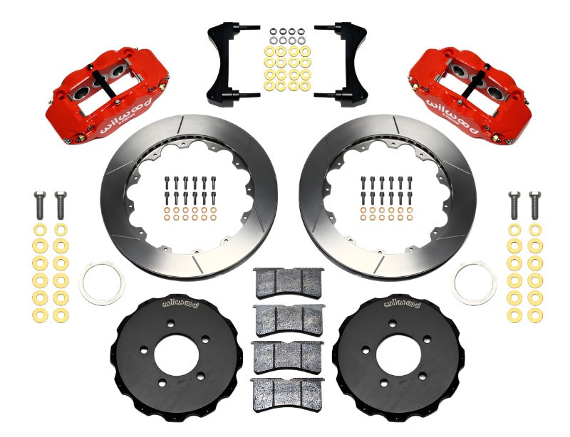Wilwood Narrow Superlite 6R Front Hat Kit 12.88in Red 2006-Up Civic / CRZ - Black Ops Auto Works
