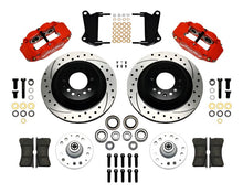 Load image into Gallery viewer, Wilwood Narrow Superlite 6R Front Hub &amp; 1PC Rtr Kit 12.88in Dril -Red 67-69 Camaro 64-72 Nova - Black Ops Auto Works