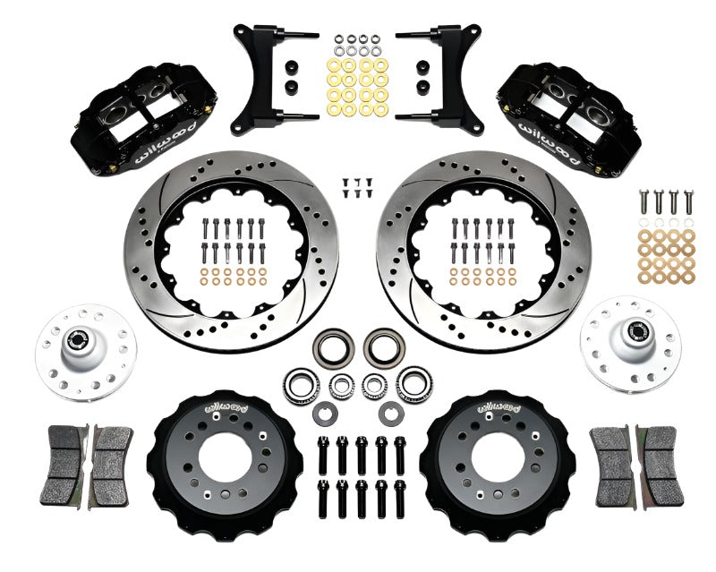 Wilwood Narrow Superlite 6R Front Hub Kit 14.00in Drilled 79-87 GM G Body - Black Ops Auto Works
