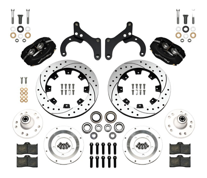 Wilwood Forged Dynalite Front Kit 12.19in Drilled 59-64 Chevy Impala / 63-64 Corvette Wilwood