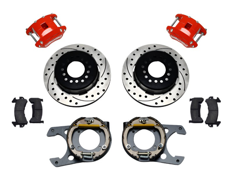 Wilwood D154 P/S Park Brake Kit Chevy C-10 2.42 Offset 5-lug-Big Brake Kits-Wilwood