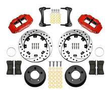 Load image into Gallery viewer, Wilwood Narrow Superlite 4R Front Kit 12.19in Drilled Red 87-89 Jeep YJ - Black Ops Auto Works