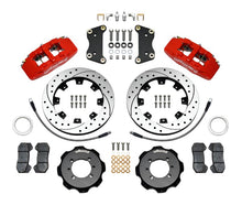 Load image into Gallery viewer, Wilwood Dynapro 6 Front Hat Kit 12.19in Drilled Red 2012 Fiat 500 w/ Lines - Black Ops Auto Works