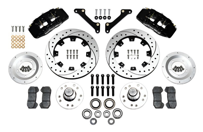 Wilwood Dynapro 6 Front Hub Kit 12.19in Drilled 79-81 Camaro - Black Ops Auto Works