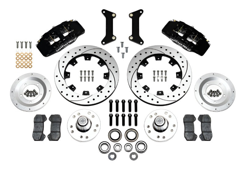 Wilwood Dynapro 6 Front Hub Kit 12.19in Drilled 79-87 GM G Body - Black Ops Auto Works