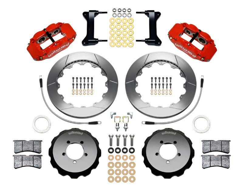 Wilwood Narrow Superlite 6R Front Hat Kit 12.88in Red 2012-Up Toyota / Scion FRS w/ Lines - Black Ops Auto Works