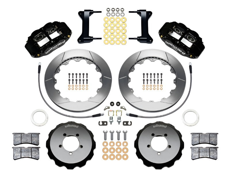 Wilwood Narrow Superlite 6R Front Hat Kit 13.06in 1999-2012 Subaru WRX w/Lines - Black Ops Auto Works