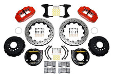 Load image into Gallery viewer, Wilwood Narrow Superlite 4R Rear P-Brk Kit 12.88in Drilled Red Chevy 12 Bolt w/ C-Clips-Big Brake Kits-Wilwood