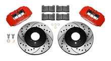 Load image into Gallery viewer, Wilwood DPHA Front Caliper &amp; Rotor Kit Drill Red Honda / Acura w/ 262mm OE Rotor - Black Ops Auto Works