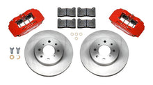 Load image into Gallery viewer, Wilwood DPHA Front Caliper &amp; Rotor Kit Red Honda / Acura w/ 262mm OE Rotor - Black Ops Auto Works