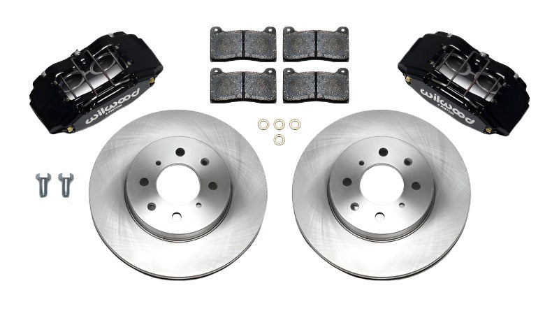 Wilwood DPHA Front Caliper & Rotor Kit Honda / Acura w/ 262mm OE Rotor - Black Ops Auto Works