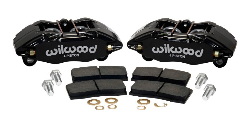 Wilwood DPHA Front Caliper & Pad Kit Black Honda / Acura w/ 262mm OE Rotor - Black Ops Auto Works