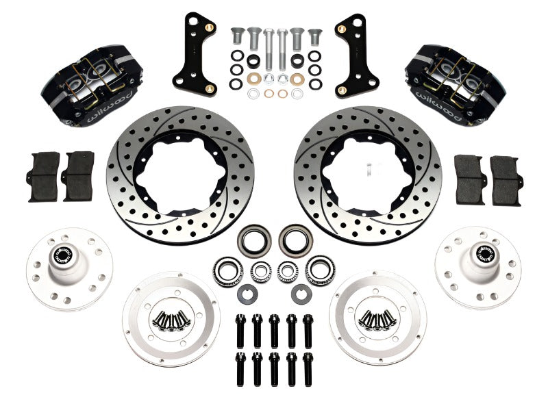 Wilwood Dynapro Dust-Boot Front Kit 11.00in Drilled 67-69 Camaro 64-72 Nova Chevelle - Black Ops Auto Works