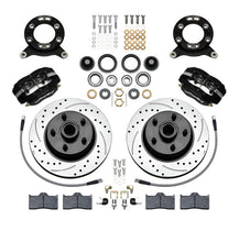 Load image into Gallery viewer, Wilwood Forged Dynalite-M Front Kit 11.30in 1 PC Rotor&amp;Hub-Drill 65-69 Mustang Disc &amp; Drum Spindle - Black Ops Auto Works