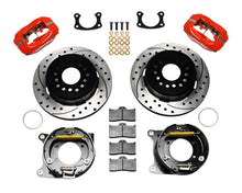 Load image into Gallery viewer, Wilwood Forged Dynalite P/S Park Brake Kit Drilled Red BOP Axle 2.75in Bearing 2.75 Offset-Big Brake Kits-Wilwood