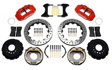 Load image into Gallery viewer, Wilwood Narrow Superlite 4R Rear P-Brk Kit 12.88in Drill Red Chevy 12 Bolt w/ C-Clips Wilwood