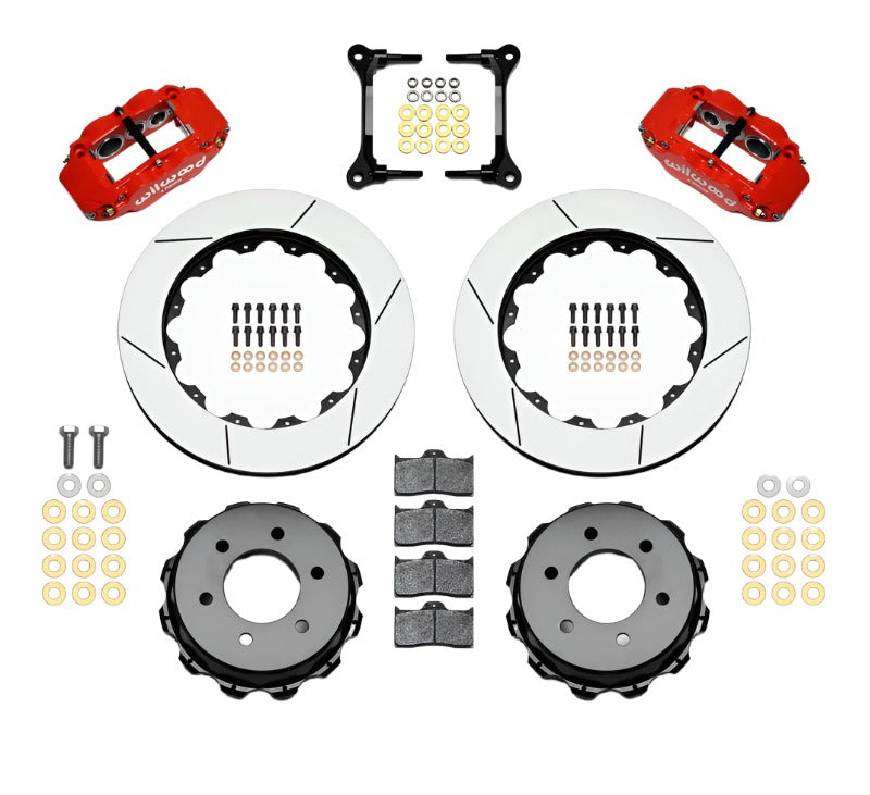 Wilwood Narrow Superlite 4R RearTruck Kit 14.25in Red 2012-Up Ford F150 (6 lug) - Black Ops Auto Works