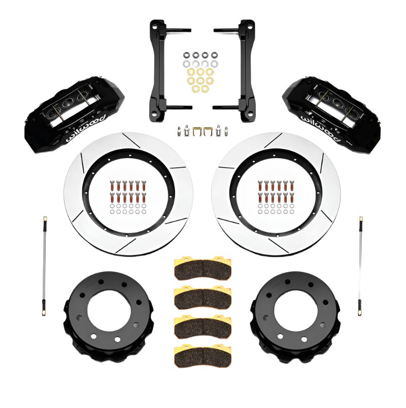 Wilwood TX6R Rear Kit 15.50in Black 2011-2015 GM Truck/SUV 2500 Wilwood