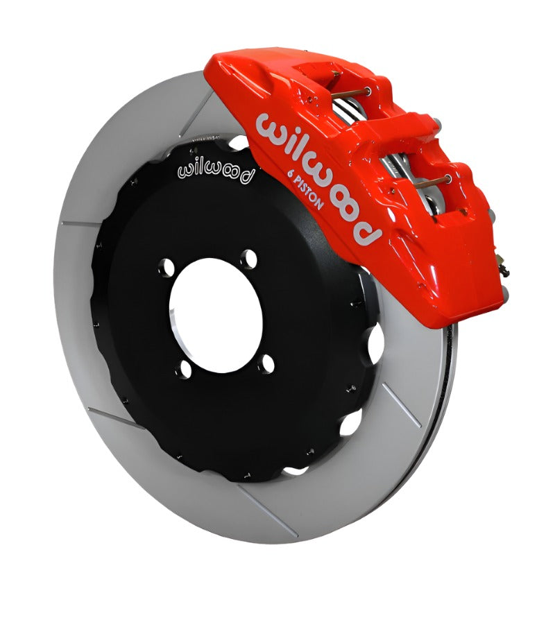 Wilwood Dynapro 6 Front Hat Kit 12.88in Red 2016-Up Mazda MX5 Miata w/ Lines - Black Ops Auto Works