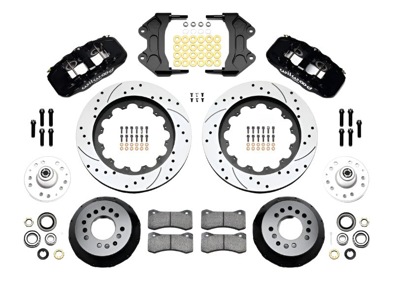 Wilwood AERO6 Front Hub Kit 15.00 Drilled WWE ProSpindle Wilwood