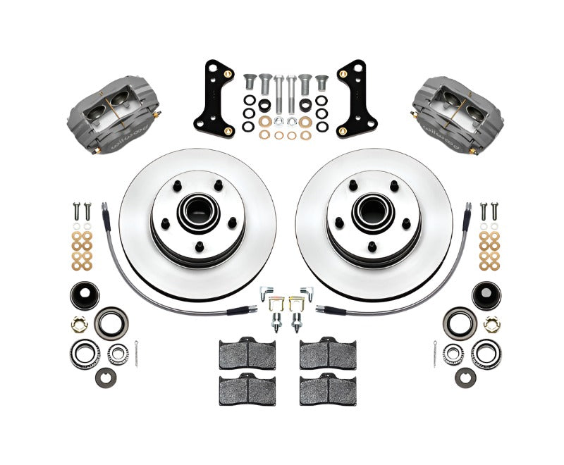 Wilwood Forged Dynalite-M Front Kit 11.00in 1 PC Rotor&Hub 67-69 Camaro 64-72 Nova Chevelle - Black Ops Auto Works