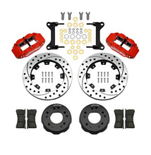 Load image into Gallery viewer, Wilwood Narrow Superlite 6R Front Kit 12.19in Drilled Red 63-87 C10 w/ Wilwood Pro Spindles Wilwood