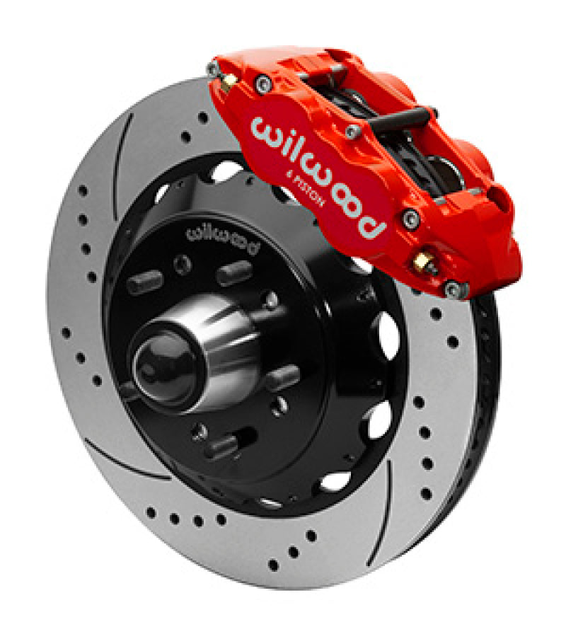Wilwood Narrow Superlight 6R Front Truck Kit 14.00in Red 88-98 GMC Truck C1500/C2500 - Black Ops Auto Works