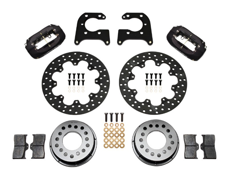 Wilwood Forged Dynalite Rear Drag Kit Drilled Rotor Big Ford 2.50in Offset - Black Ops Auto Works