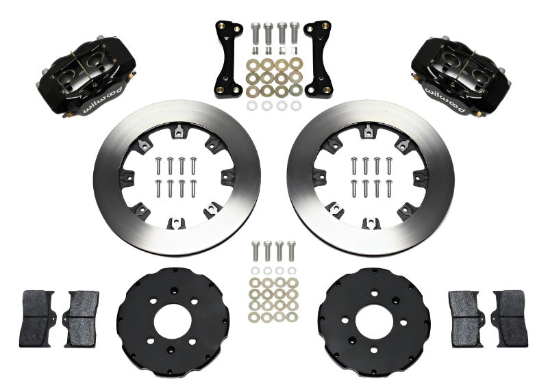 Wilwood Forged Dynalite Front Hat Kit 12.19in 94-01 Honda/Acura w/262mm Disc - Black Ops Auto Works