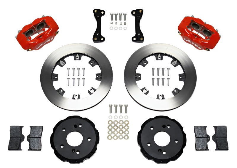 Wilwood Forged Dynalite Front Hat Kit 12.19in Red 02-06 Acura RSX-5 Lug - Black Ops Auto Works