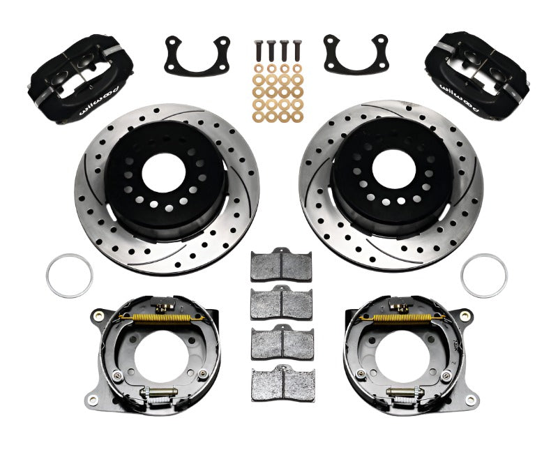 Wilwood Forged Dynalite P/S Park Brake Kit Drilled New Big Ford 2.50in Offset - Black Ops Auto Works