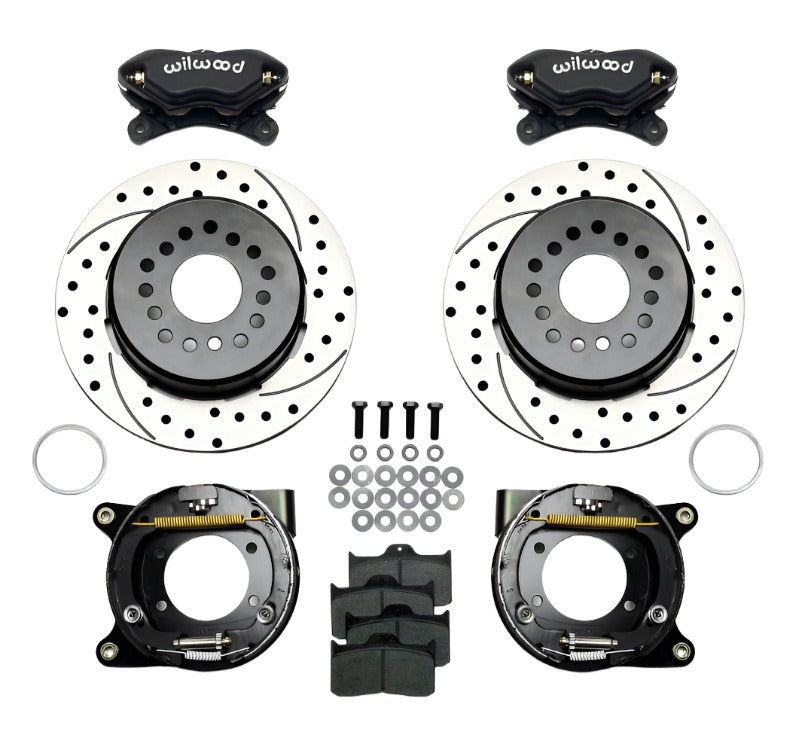 Wilwood Forged Dynalite P/S Park Brake Kit Drilled Chevy 12 Bolt w/ C-Clips - Black Ops Auto Works