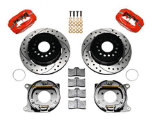 Load image into Gallery viewer, Wilwood Forged Dynalite P/S Park Brake Kit Drilled Red Ford 8.8 w/2.5in Offset-5 Lug - Black Ops Auto Works
