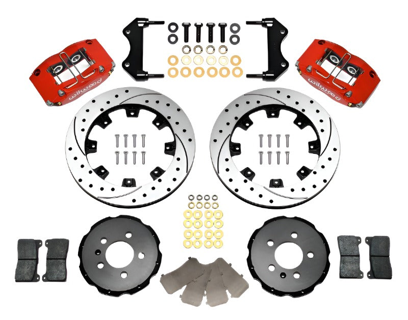 Wilwood Dynapro Radial Front Kit 12.19in Drilled Red 99-03 Jetta IV & Golf IV - Black Ops Auto Works