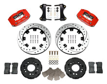 Load image into Gallery viewer, Wilwood Dynapro Radial Front Kit 12.19in Drilled Red 95-99 Mitsubishi Eclipse (*Line Kit Needed*) - Black Ops Auto Works