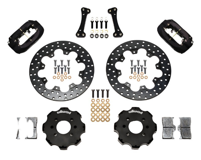Wilwood Forged Dynalite Front Drag Kit Drilled Rotor Integra/Civic w/Fac.262mm Rtr - Black Ops Auto Works