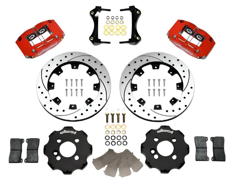 Wilwood Dynapro Radial Front Kit 12.19in Drilled Red Mini Cooper - Black Ops Auto Works