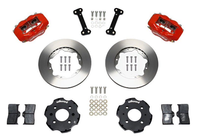 Wilwood Forged Dynalite Front Hat Kit 11.00in Red Integra/Civic w/Fac.240mm Rtr - Black Ops Auto Works