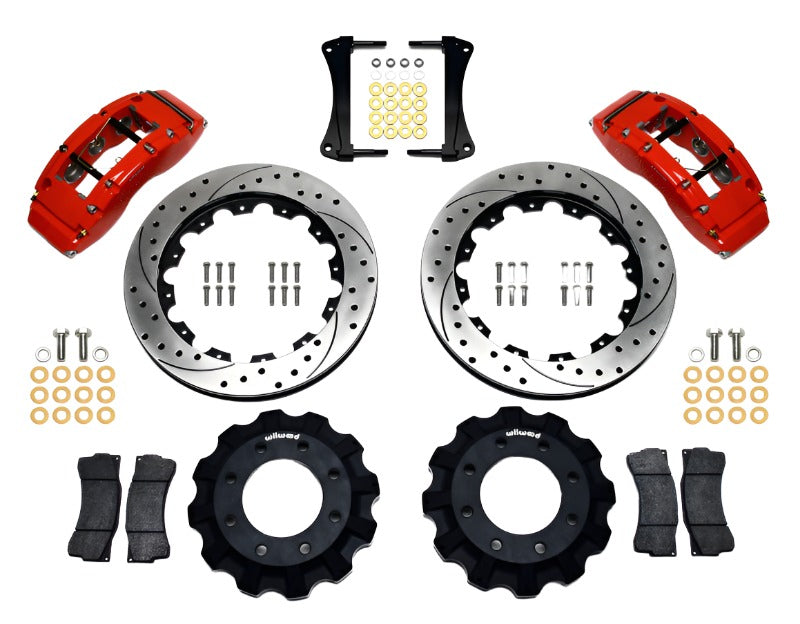 Wilwood TC6R Front Kit 16.00in Drilled Red 1999-2014 GM Truck/SUV 1500 - Black Ops Auto Works